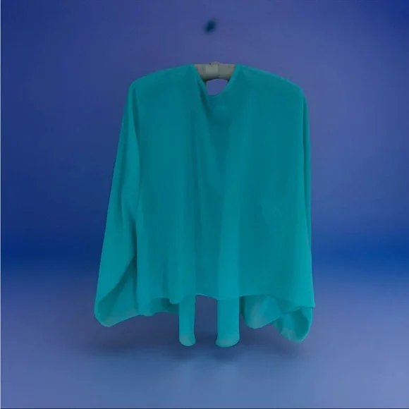 Ashro Size 3X Light Turquoise Sheer Topper Kimono  Jacket - Picture 2 of 3